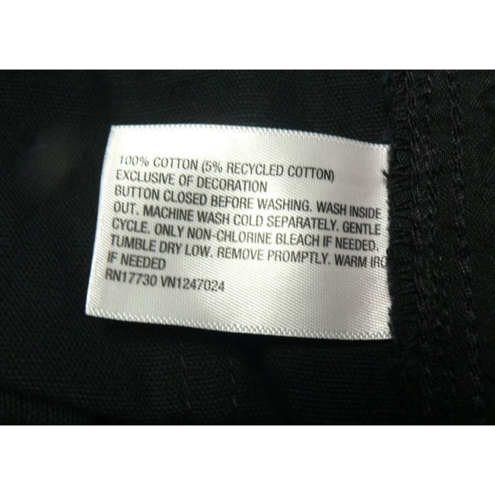 Wild Fable Womens Low Rise Cotton Pocket Relaxed Carpenter Pants in Black Size 6 - Picture 8 of 8
